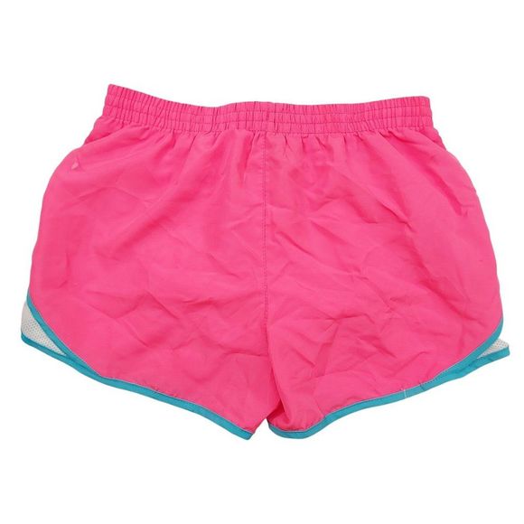 Puma Girls Running Shorts Size Large 12-14 Pink Elastic Waist Drawstring Mesh - Picture 2 of 6